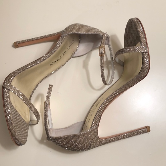 Stuart Weitzman platinum stilettos - Picture 2 of 6